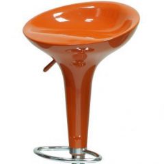 Барный стул Barneo N-100 Bomba оранжевый глянец в Покачах - pokachi.mebel24.online | фото 2