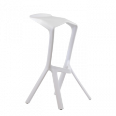 Барный стул Barneo N-227 Miura белый в Покачах - pokachi.mebel24.online | фото