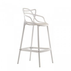 Барный стул Barneo N-235 Masters, белый, design Phillip Stark в Покачах - pokachi.mebel24.online | фото