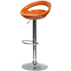 Барный стул Barneo N-6 Disco оранжевый глянец в Покачах - pokachi.mebel24.online | фото