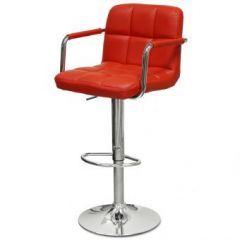 Барный стул Barneo N-69 Kruger Arm Красный в Покачах - pokachi.mebel24.online | фото