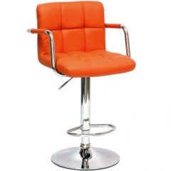 Барный стул Barneo N-69 Kruger Arm Оранжевый в Покачах - pokachi.mebel24.online | фото 1