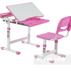 Комплект парта + стул трансформеры Cantare Pink в Покачах - pokachi.mebel24.online | фото 1