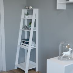 Этажерка лофт (белый) в Покачах - pokachi.mebel24.online | фото 2