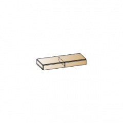 Гостиная Камелия Композиция 1 (Гикори Джексон темный) в Покачах - pokachi.mebel24.online | фото 7