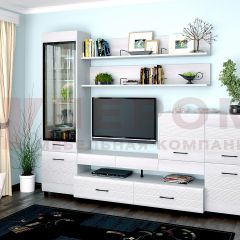 Гостиная Камелия Композиция 5 (Снежный ясень) в Покачах - pokachi.mebel24.online | фото