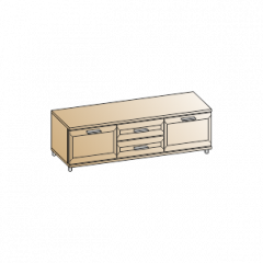 Гостиная Мелисса Композиция 10 (Акация Молдау) в Покачах - pokachi.mebel24.online | фото 5