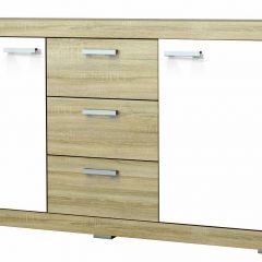 СОНАТА КС-1500 Комод (Дуб сонома/Белый глянец) в Покачах - pokachi.mebel24.online | фото