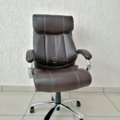 Кресло Barneo K-303 для руководителя (коричневая экокожа) в Покачах - pokachi.mebel24.online | фото 1