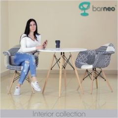 Кресло Barneo N-14 Patchwork черно-белый в Покачах - pokachi.mebel24.online | фото 3