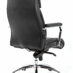 Кресло BRABIX PREMIUM "Phaeton EX-502" (кожа с компаньоном, хром, черное) 530882 в Покачах - pokachi.mebel24.online | фото 4