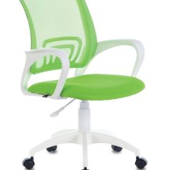 Кресло BRABIX "Fly MG-396W", пластик белый, сетка, салатовое, 532403 в Покачах - pokachi.mebel24.online | фото