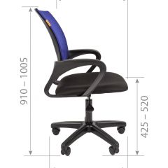 Кресло для оператора CHAIRMAN 696  LT (ткань стандарт 15-21/сетка TW-01) в Покачах - pokachi.mebel24.online | фото 5