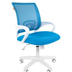 Кресло для оператора CHAIRMAN 696 white (ткань TW-43/сетка TW-34) в Покачах - pokachi.mebel24.online | фото