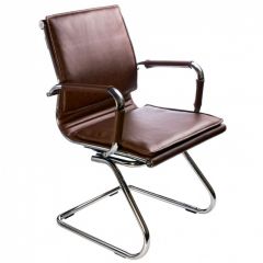 Кресло для посетителя Бюрократ CH-993-Low-V/Brown коричневый в Покачах - pokachi.mebel24.online | фото