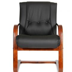 Кресло для посетителя CHAIRMAN  653 V (Кожа) Черное в Покачах - pokachi.mebel24.online | фото 2