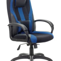 Кресло компьютерное BRABIX PREMIUM "Rapid GM-102" (экокожа/ткань, черное/синее) 532106 в Покачах - pokachi.mebel24.online | фото