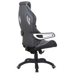 Кресло компьютерное BRABIX Techno Pro GM-003 (экокожа черное/серое, вставки серые) 531814 в Покачах - pokachi.mebel24.online | фото 7