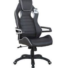 Кресло компьютерное BRABIX Techno Pro GM-003 (экокожа черное/серое, вставки серые) 531814 в Покачах - pokachi.mebel24.online | фото 2