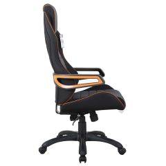 Кресло компьютерное BRABIX Techno Pro GM-003 (ткань черное/серое, вставки оранжевые) 531813 в Покачах - pokachi.mebel24.online | фото 3