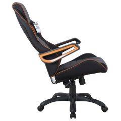 Кресло компьютерное BRABIX Techno Pro GM-003 (ткань черное/серое, вставки оранжевые) 531813 в Покачах - pokachi.mebel24.online | фото 4