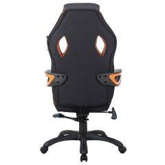 Кресло компьютерное BRABIX Techno Pro GM-003 (ткань черное/серое, вставки оранжевые) 531813 в Покачах - pokachi.mebel24.online | фото 5
