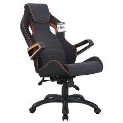 Кресло компьютерное BRABIX Techno Pro GM-003 (ткань черное/серое, вставки оранжевые) 531813 в Покачах - pokachi.mebel24.online | фото 8