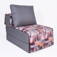 Кресло-кровать бескаркасное Харви (серый-сноу манго) в Покачах - pokachi.mebel24.online | фото