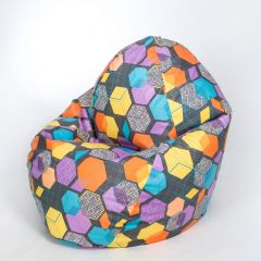 Кресло-мешок Макси (Велюр Принт 2) 100*h150 в Покачах - pokachi.mebel24.online | фото 5