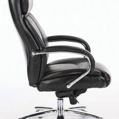 Кресло офисное BRABIX "Direct EX-580" (хром/рециклированная кожа/черное) 531824 в Покачах - pokachi.mebel24.online | фото 3