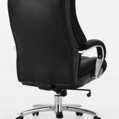 Кресло офисное BRABIX PREMIUM "Bomer HD-007" (рециклированная кожа, хром, черное) 531939 в Покачах - pokachi.mebel24.online | фото 4