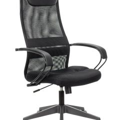 Кресло офисное BRABIX PREMIUM "Stalker EX-608 PL" (ткань-сетка/кожзам, черное) 532090 в Покачах - pokachi.mebel24.online | фото