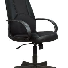 Кресло офисное BRABIX "City EX-512" (кожзам черный, ткань черная) 531407 в Покачах - pokachi.mebel24.online | фото