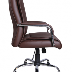 Кресло офисное BRABIX "Space EX-508" (экокожа, хром, коричневое) 531164 в Покачах - pokachi.mebel24.online | фото 2