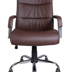 Кресло офисное BRABIX "Space EX-508" (экокожа, хром, коричневое) 531164 в Покачах - pokachi.mebel24.online | фото 3