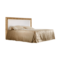 Кровать 2-х спальная (1,4 м) Тиффани штрих-лак/золото с подъемным механизмом (ТФКР140-2[7]) в Покачах - pokachi.mebel24.online | фото 1