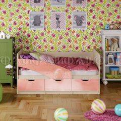 Кровать Бабочки (Розовый металлик) 1600 в Покачах - pokachi.mebel24.online | фото 1