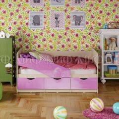 Кровать Бабочки (Сиреневый металлик) 1600 в Покачах - pokachi.mebel24.online | фото 1