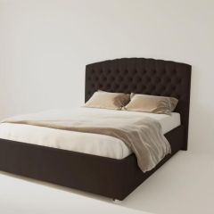Кровать Берлин без основания 1200 (экокожа коричневая) в Покачах - pokachi.mebel24.online | фото