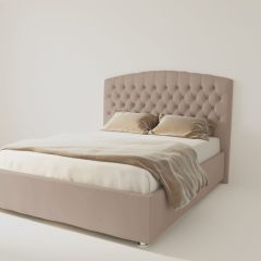 Кровать Берлин без основания 1200 (велюр серый) в Покачах - pokachi.mebel24.online | фото