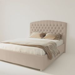 Кровать Берлин без основания 1200 (велюр светло-серый) в Покачах - pokachi.mebel24.online | фото