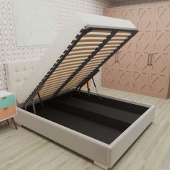 Кровать Брауни интерьерная +основание/ПМ/бельевое дно (120х200) в Покачах - pokachi.mebel24.online | фото 3