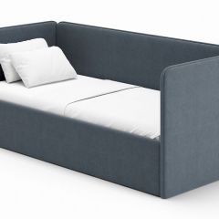 Кровать-диван Leonardo 160*70 (Серый) + боковина в Покачах - pokachi.mebel24.online | фото