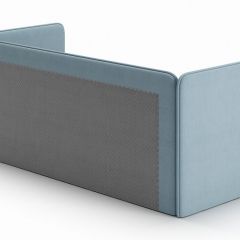 Кровать-диван Leonardo 180*80 (Голубой) + боковина в Покачах - pokachi.mebel24.online | фото 4