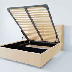 Кровать Корсика с ПМ 800 (экокожа бежевая) в Покачах - pokachi.mebel24.online | фото