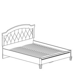 Кровать №489 Марлен (1800) Кремовый белый в Покачах - pokachi.mebel24.online | фото 2