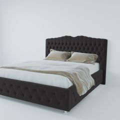 Кровать Нягань с ПМ 1600 (экокожа кольт ч) в Покачах - pokachi.mebel24.online | фото 2
