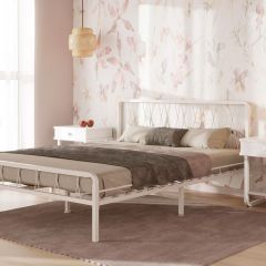 Кровать "Клэр" КМД18 Белая (1600*2000) (ножки-белые) в Покачах - pokachi.mebel24.online | фото