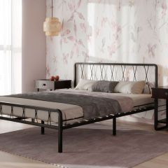 Кровать "Клэр" КМД18 Черная (1600*2000) (ножки-черные) в Покачах - pokachi.mebel24.online | фото