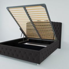 Кровать Нягань с ПМ 2000 (экокожа кольт ч) в Покачах - pokachi.mebel24.online | фото